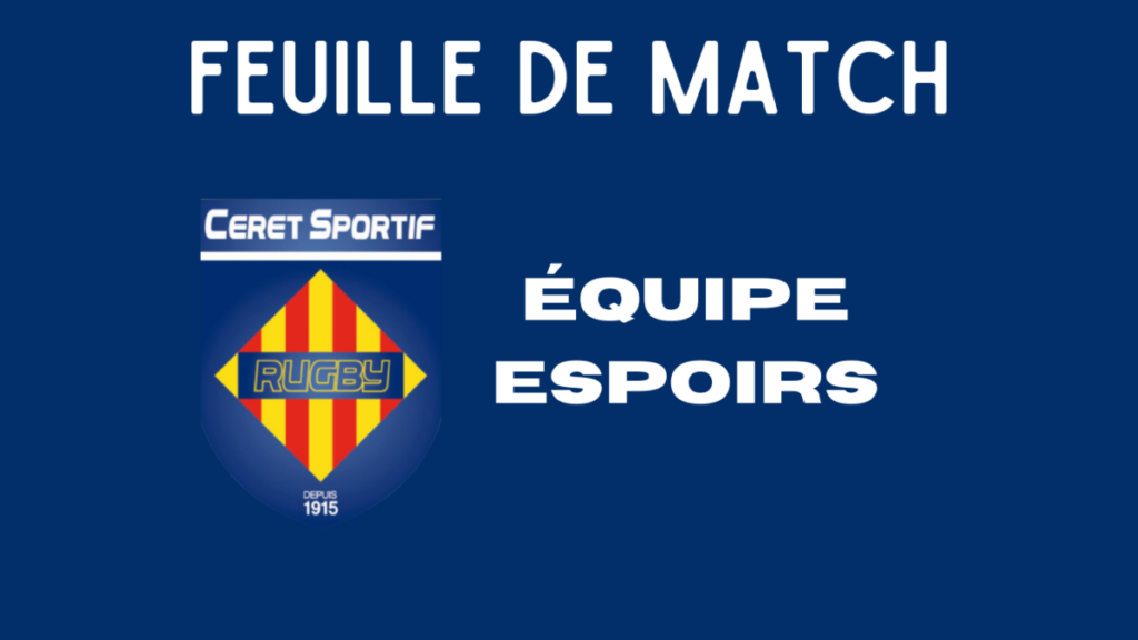 J9 : Espoirs Fédéraux – Saint-Sulpice v Céret Sportif