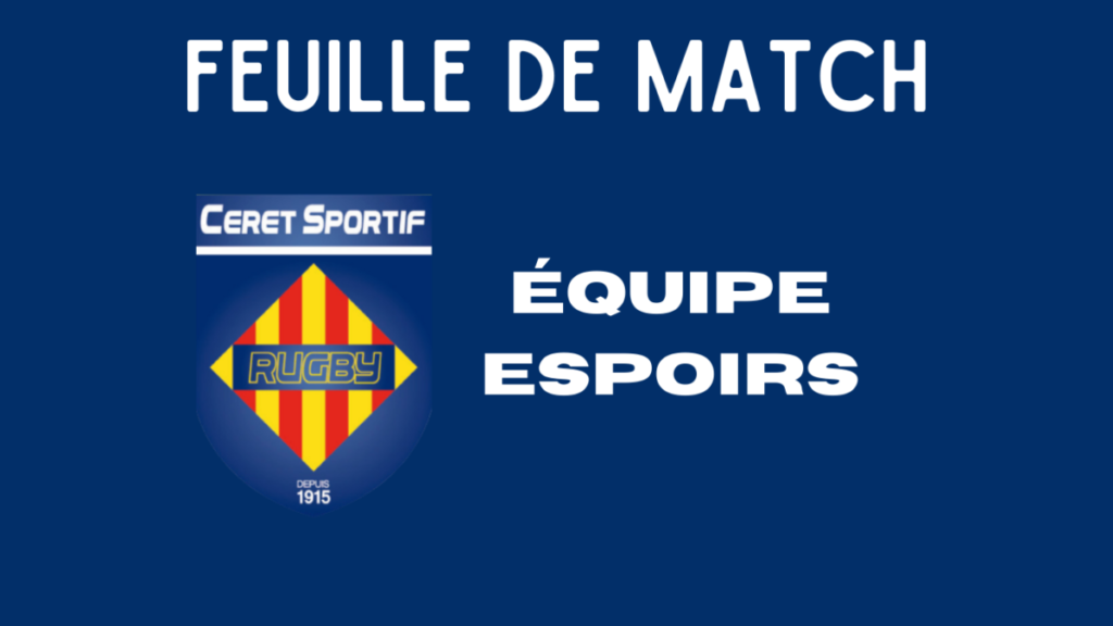 J12 : Espoirs Fédéraux – SC Mazamet v Céret Sportif