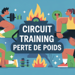visuel circuit training perte de poids silhouettes exercices et calories