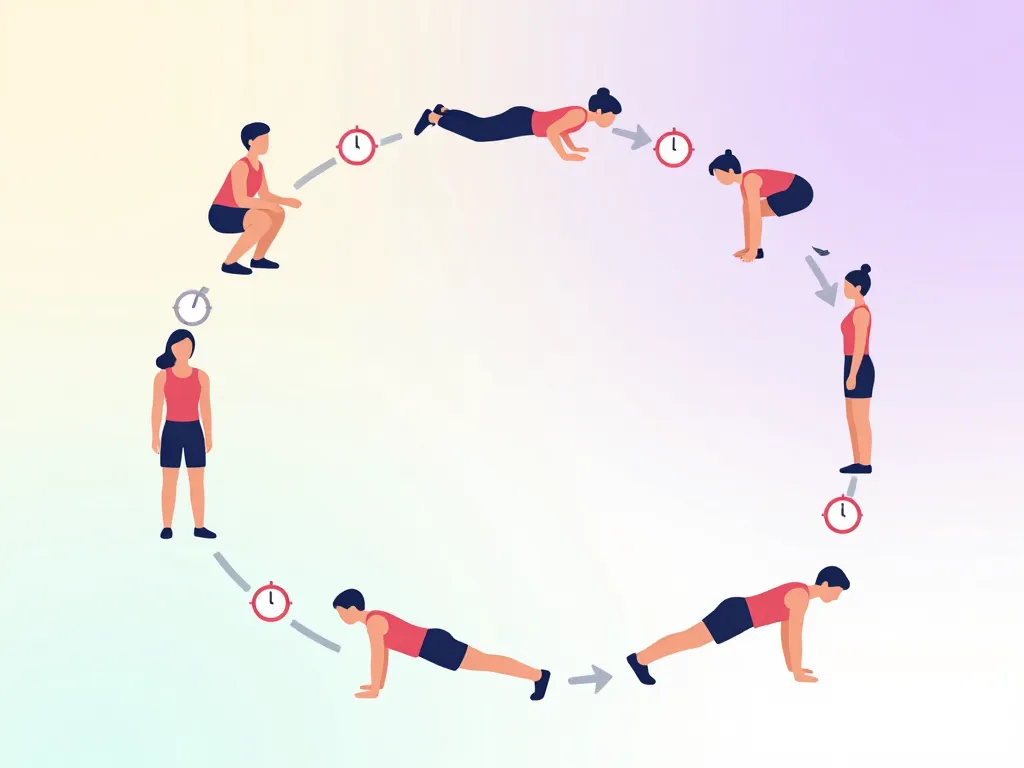 circuit training perte de poids enchainement exercices