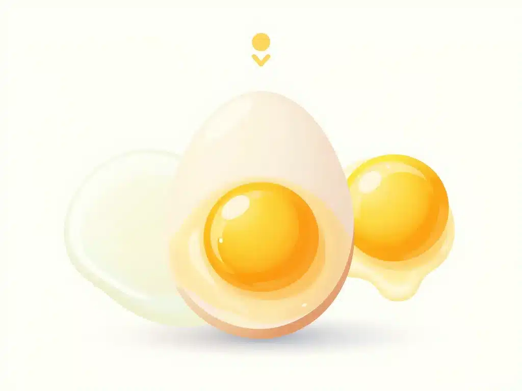 combien de proteines dans un œuf schéma répartition blanc jaune