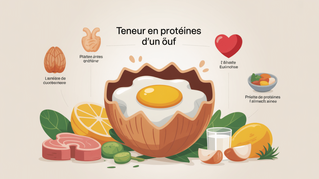 combien de proteines dans un œuf image nutritionnelle moderne