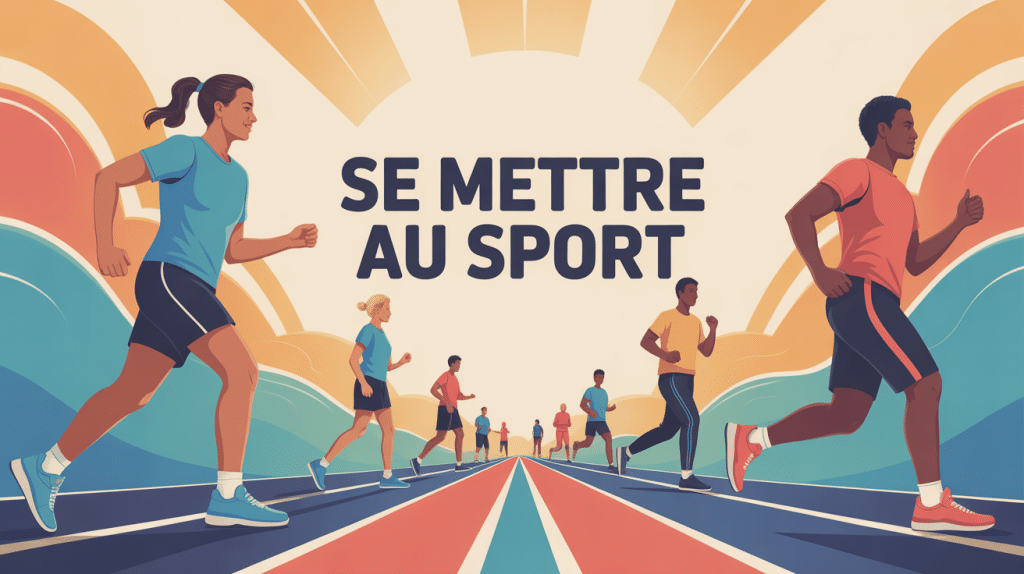 Comment se mettre au sport silhouettes en mouvement ambiance positive