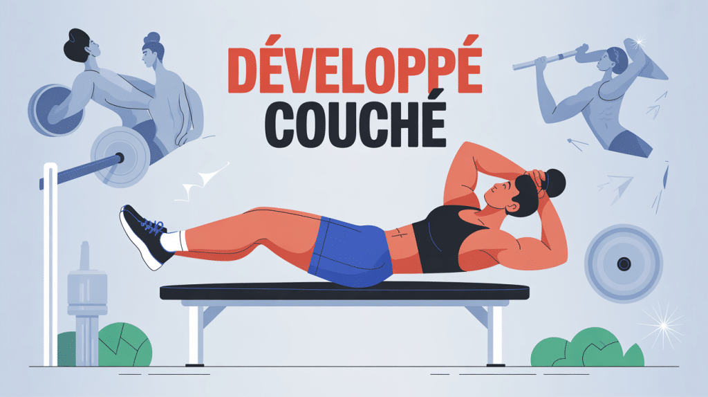 developpe couche muscles sollicites illustration