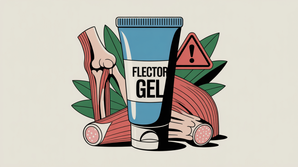 Flector gel dangereux illustration des risques