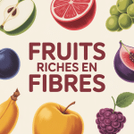 illustration de fruits riches en fibres fruit avec le plus de fibre