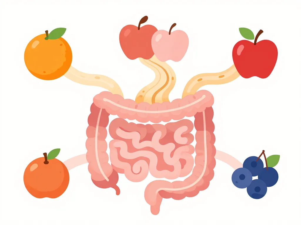 diagramme effets des fibres des fruits fruit avec le plus de fibre