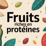 assortiment fruit riche en proteine frais et oléagineux