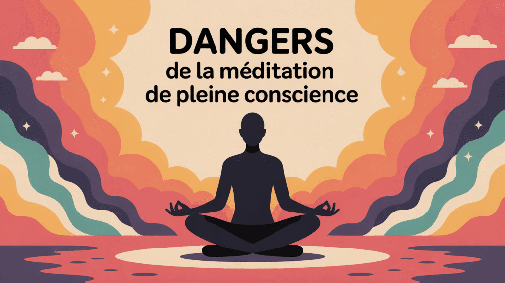 Les dangers de la méditation de pleine conscience dessin conceptuel