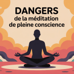 Les dangers de la méditation de pleine conscience dessin conceptuel