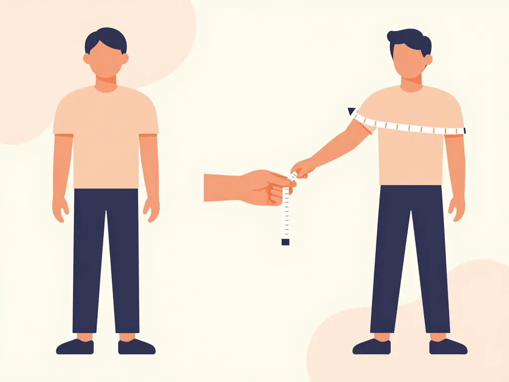 tour de bras homme 1m80 prise de mesure correcte