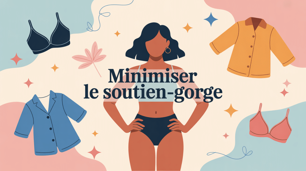 Minimiser soutien gorge silhouette stylisée bien-être
