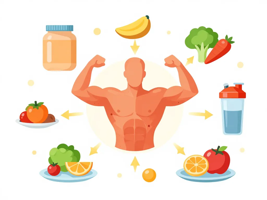 muscu avant apres 3 mois alimentation proteine illustration