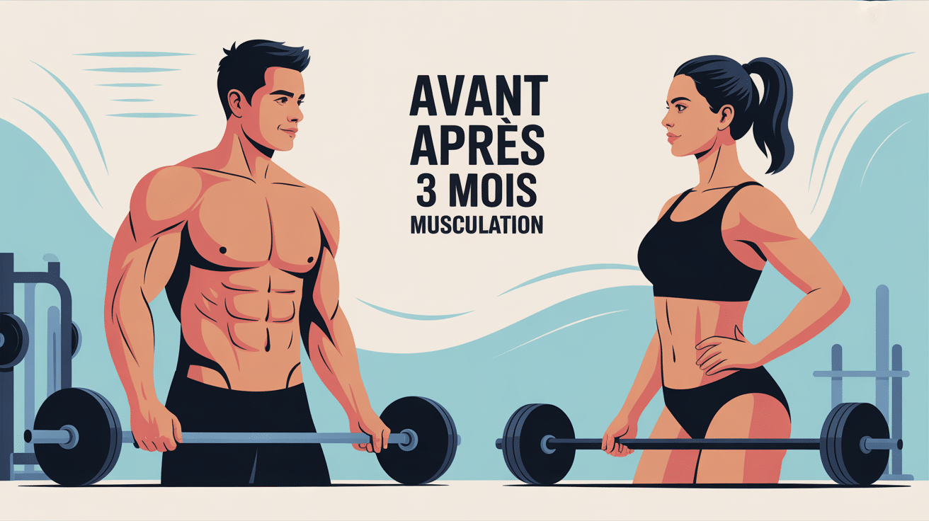 muscu avant apres 3 mois progression corporel homme femme