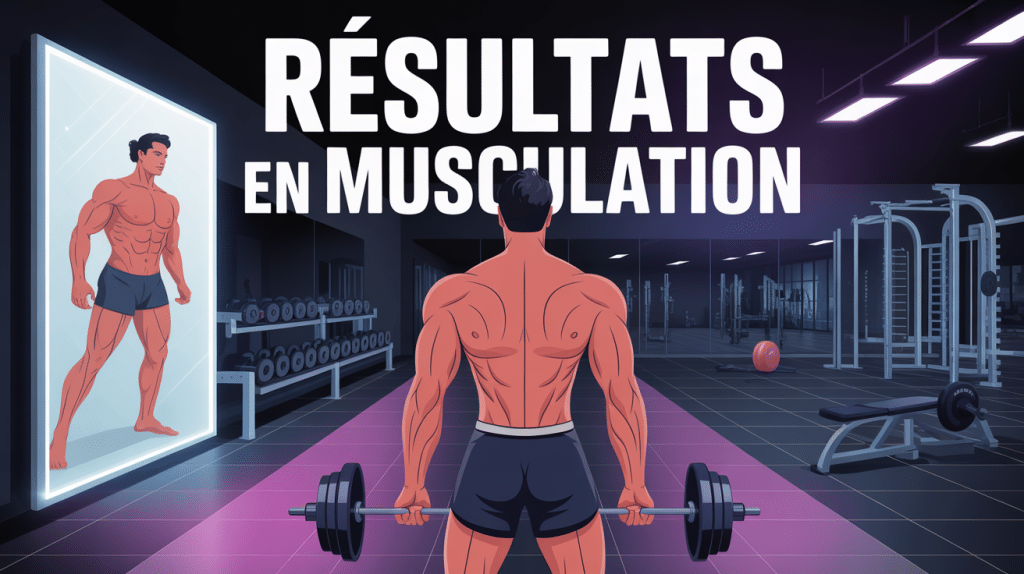 musculation combien de temps pour des résultats visibles illustration transformation physique