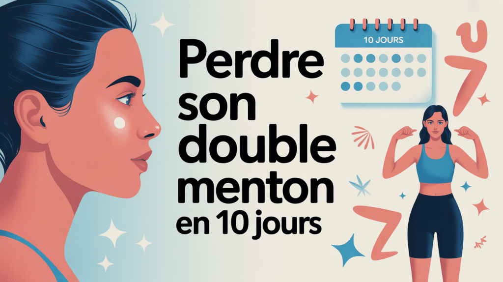 illustration perdre son double menton en 10 jours