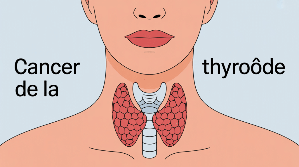 illustration informative et rassurante sur peut-on mourir du cancer de la thyroïde