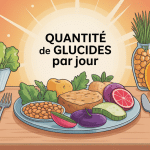 illustration quantité de glucide par jour assiette équilibrée