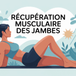 illustration recuperation musculaire des jambes apres effort