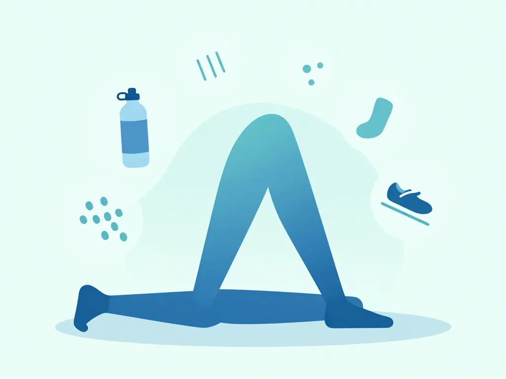 techniques quotidiennes recuperation musculaire des jambes illustration