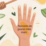 Remède grand-mère brûlure main, main apaisée aloe vera et miel