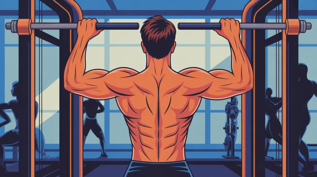 Tirage verticale muscle sollicite dos en image