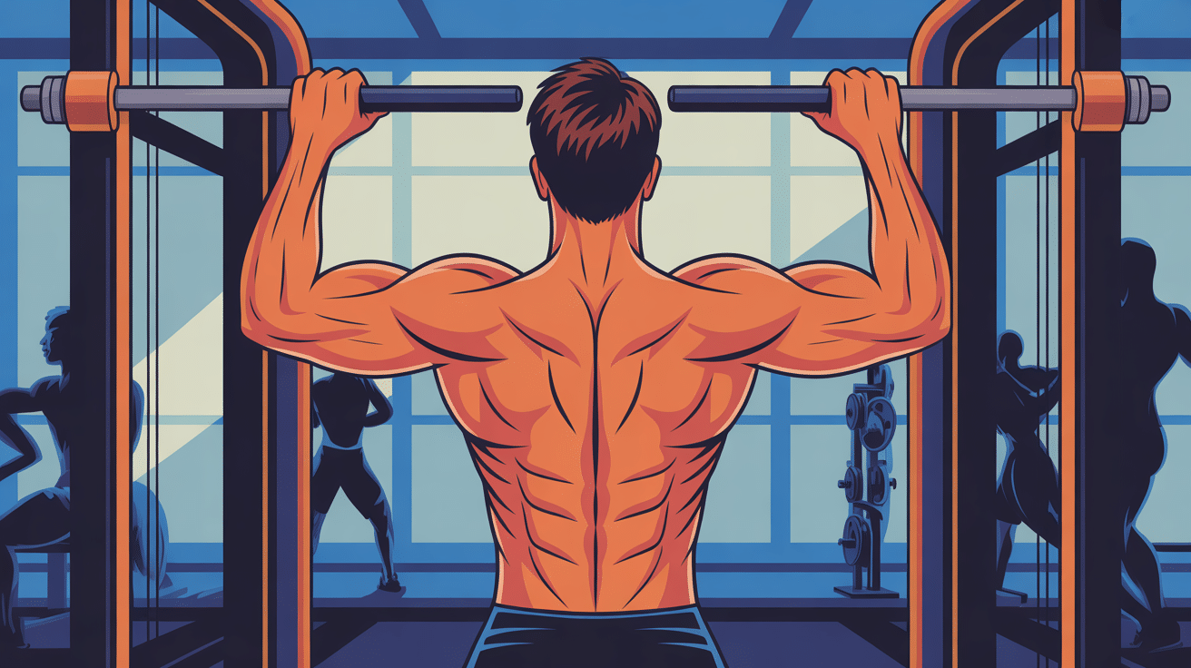 Tirage verticale muscle sollicite dos en image