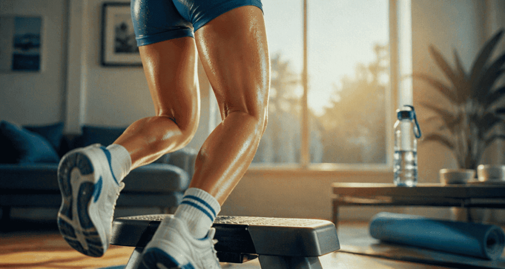 1h de stepper par jour resultats femme en action