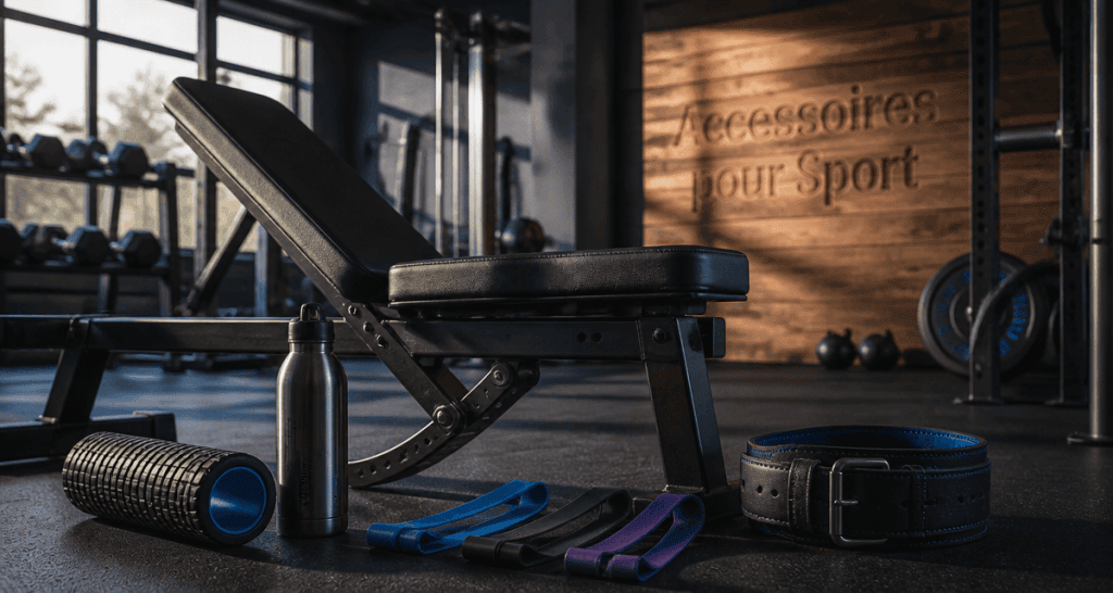 Accessoire pour sport sur banc de musculation