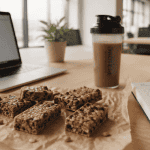 barres de cereales proteinees maison sur table open space
