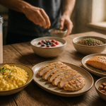 comment manger 150 g de protéine par jour assiette variée