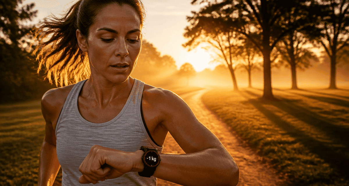 courir combien de temps pour perdre 1 kg, montre sport, lever du soleil