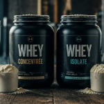 difference whey et isolate sur table de sport