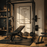 Équipements pour musculation à domicile dans un salon moderne