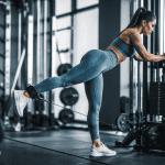 exercice fessier poulie kickback femme
