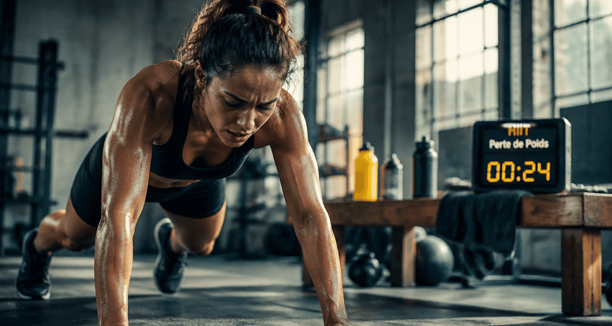 hiit perte de poids femme burpees