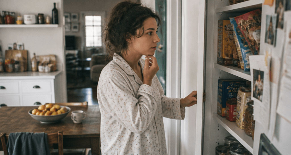 je veux maigrir mais je n ai aucune volonte femme devant placard