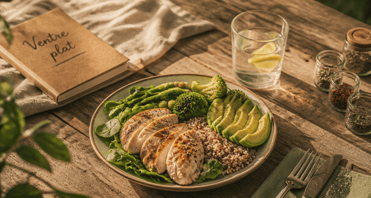 maigrir du ventre alimentation assiette saine