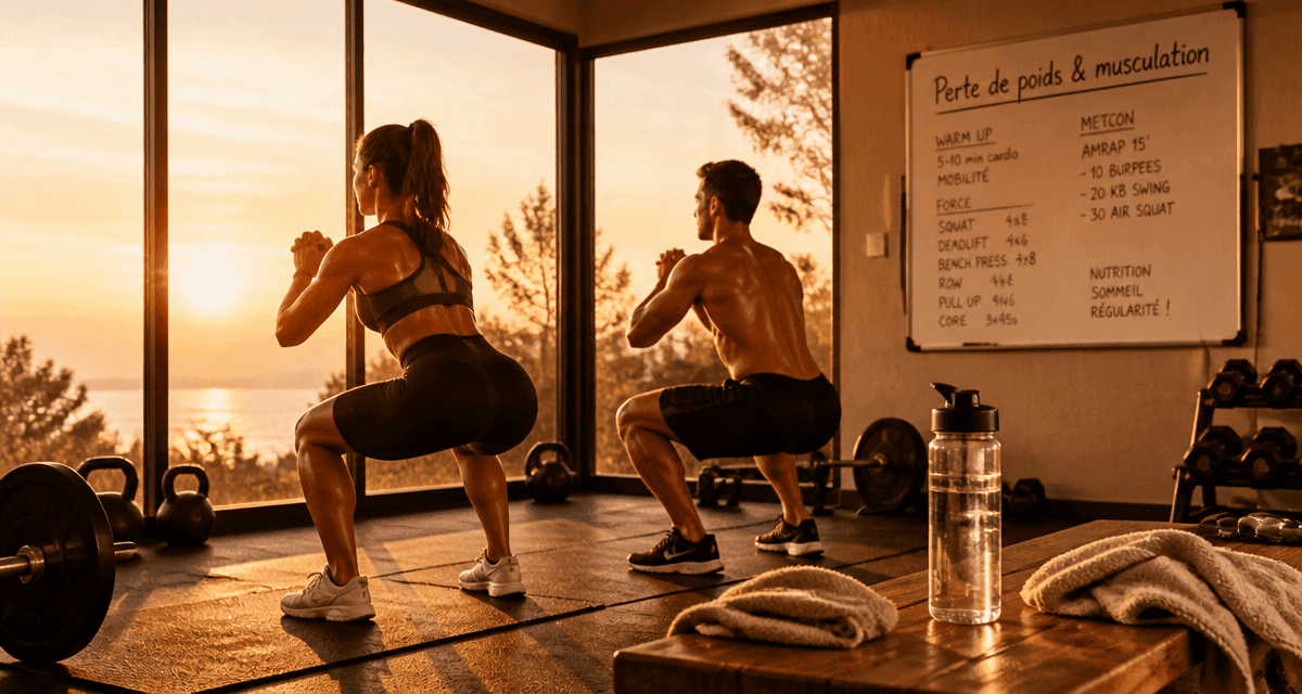 maigrir par la musculation homme femme squats salle