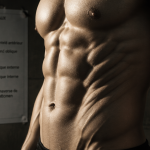 muscle oblique externe de l abdomen en relief sur torse