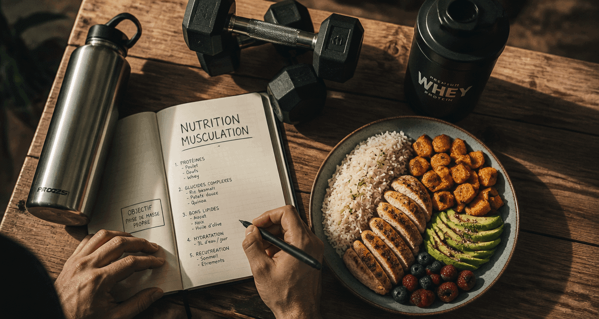 nutrition pour la musculation assiette équilibrée