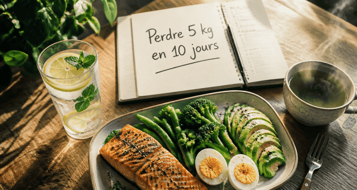 Perdre 5 kg en 10 jours plateau repas sain