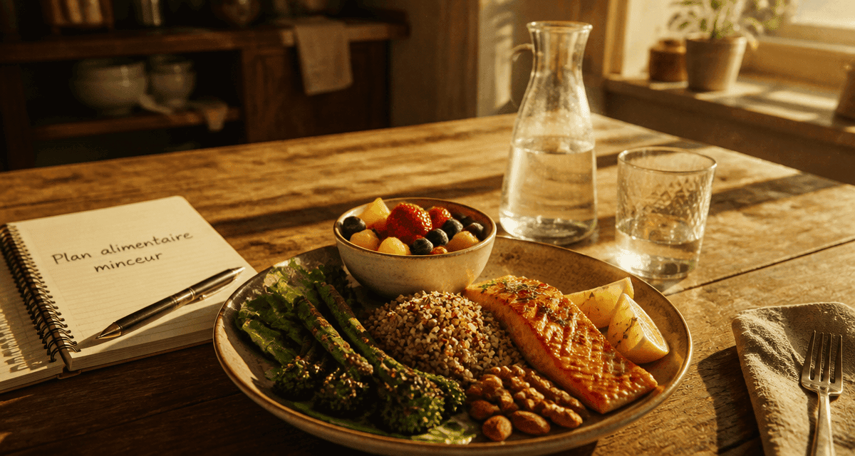 plan alimentaire pour perte de poids assiette saine