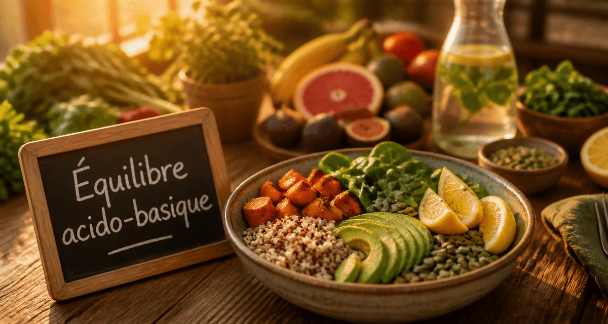 aliment acide ou basique bol sain légumes quinoa