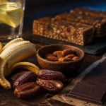 Aliment qui donne de l energie rapidement : banane, dattes, amandes