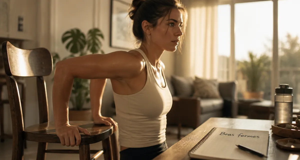 Combien de temps pour se muscler les bras femme dips