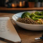 Comment faire baisser la glycemie : assiette complète, index glycémique et lecteur de glycémie