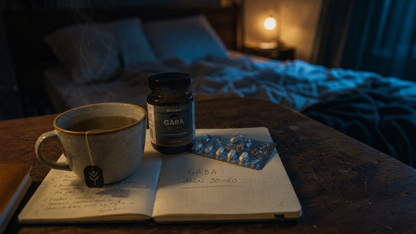 GABA : effet au bout de combien de temps, tisane et compléments (30–60 min ou 4 semaines)