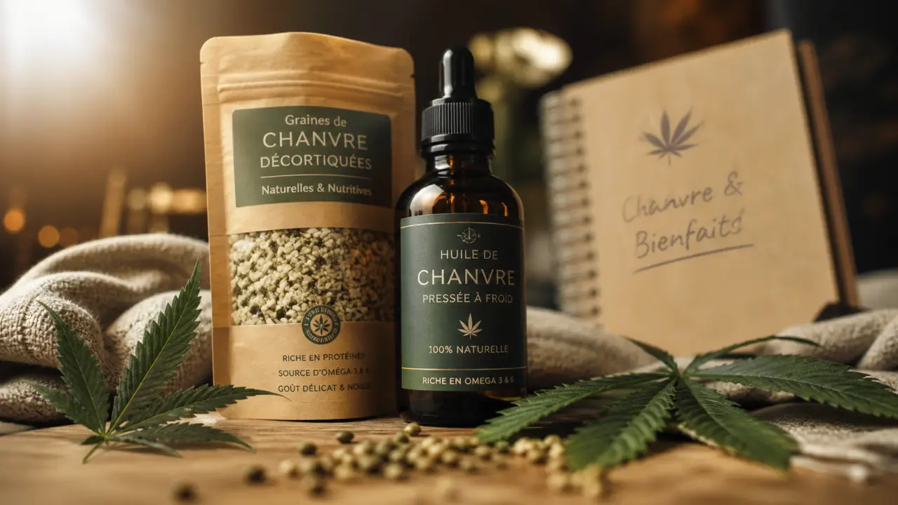 Bienfait du chanvre : huile et graines de chanvre, naturel