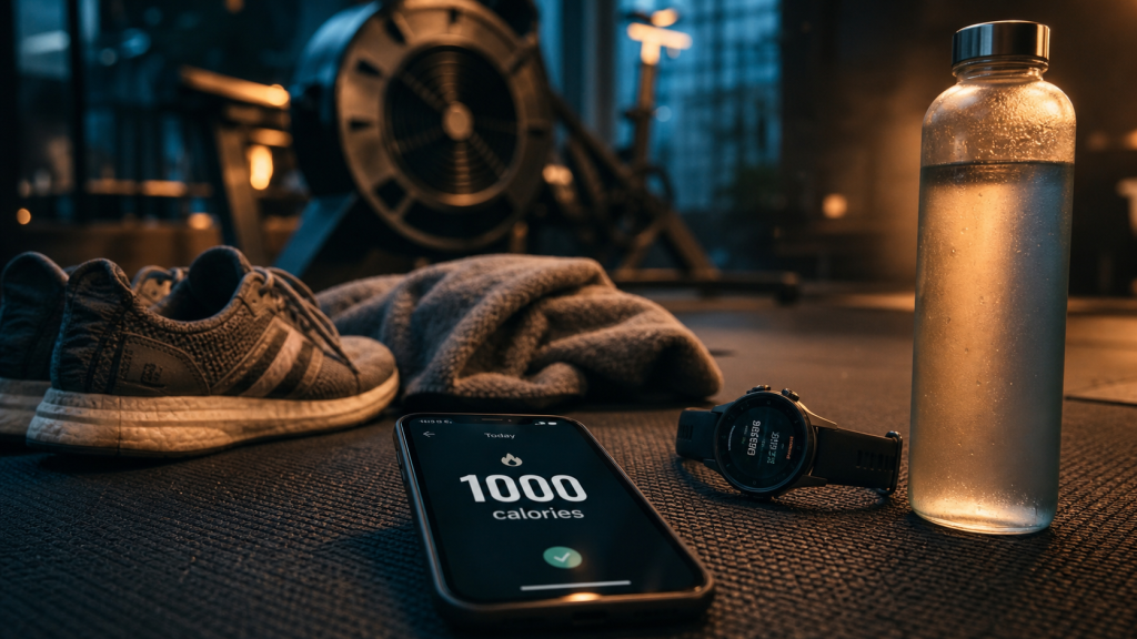 Bruler 1000 calories par jour : compteur sur smartphone